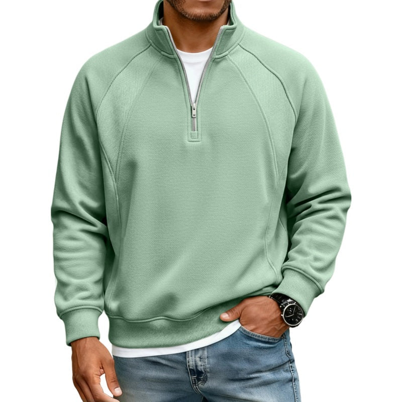 👚✨Men's Casual Warm Half-Zip Sweatshirt